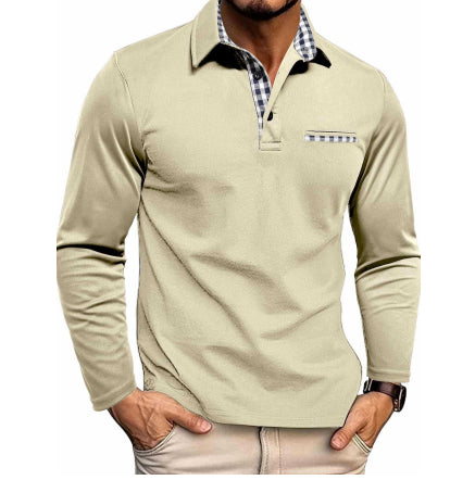 Polo de cuadros para hombre | Manga Larga