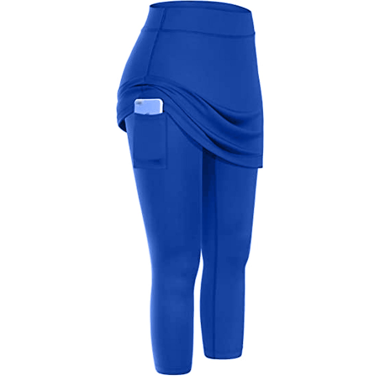 Legging-jupe modeste pour femme | Pantalon de tennis et de yoga avec jupe et poche