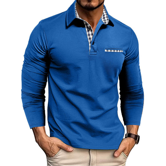 Polo de cuadros para hombre | Manga Larga