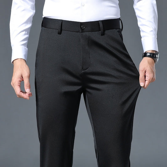 Pantalones de vestir de hombre ajustados y con caída | Resistentes a las arrugas