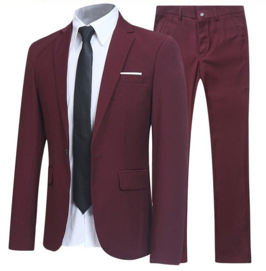 Traje de negocios/boda de 3 piezas para hombre