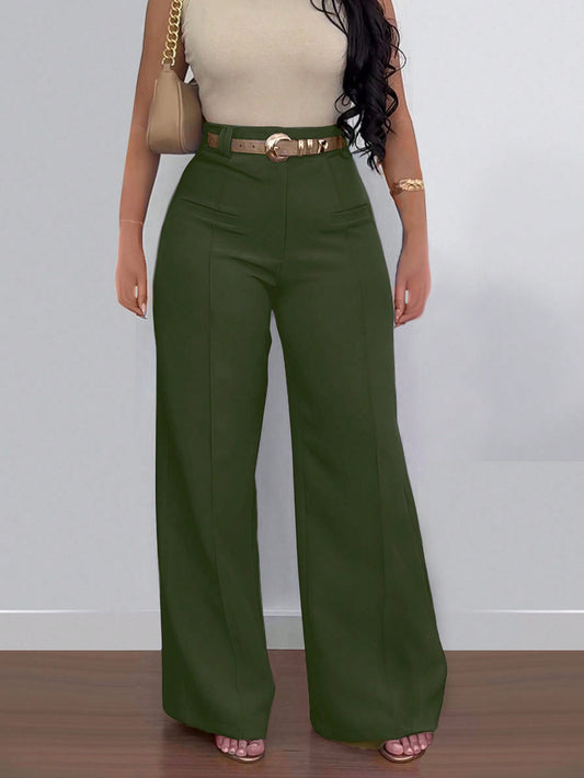 The Valeraine | Pantalon habillé à jambes larges pour femme – Infroissable et professionnel