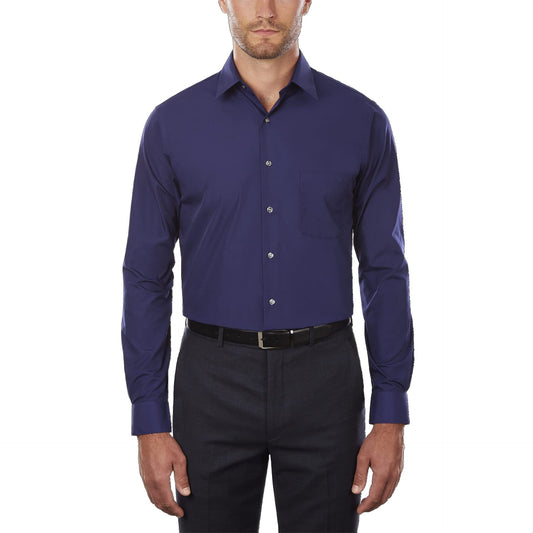 Camisa blanca de hombre formal de color liso
