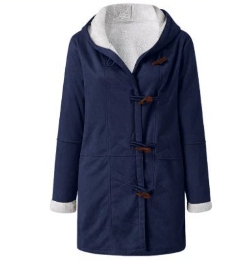 The Aurora — Women's Fleece-Lined Vintage Hooded Trench Coat