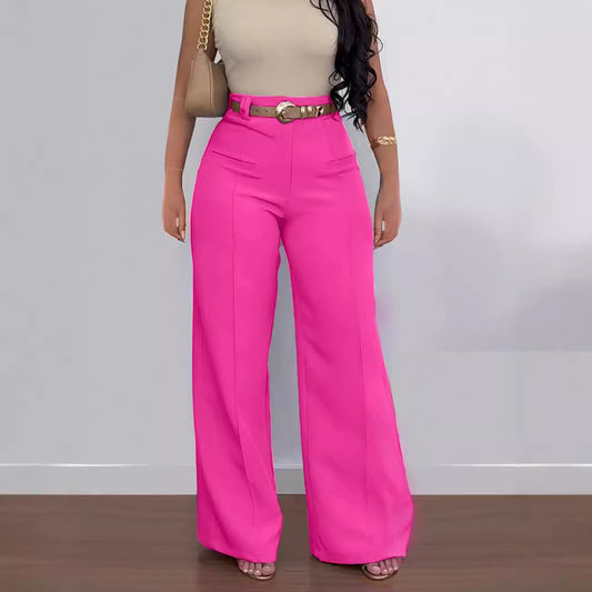 The Valeraine | Pantalon habillé à jambes larges pour femme – Infroissable et professionnel