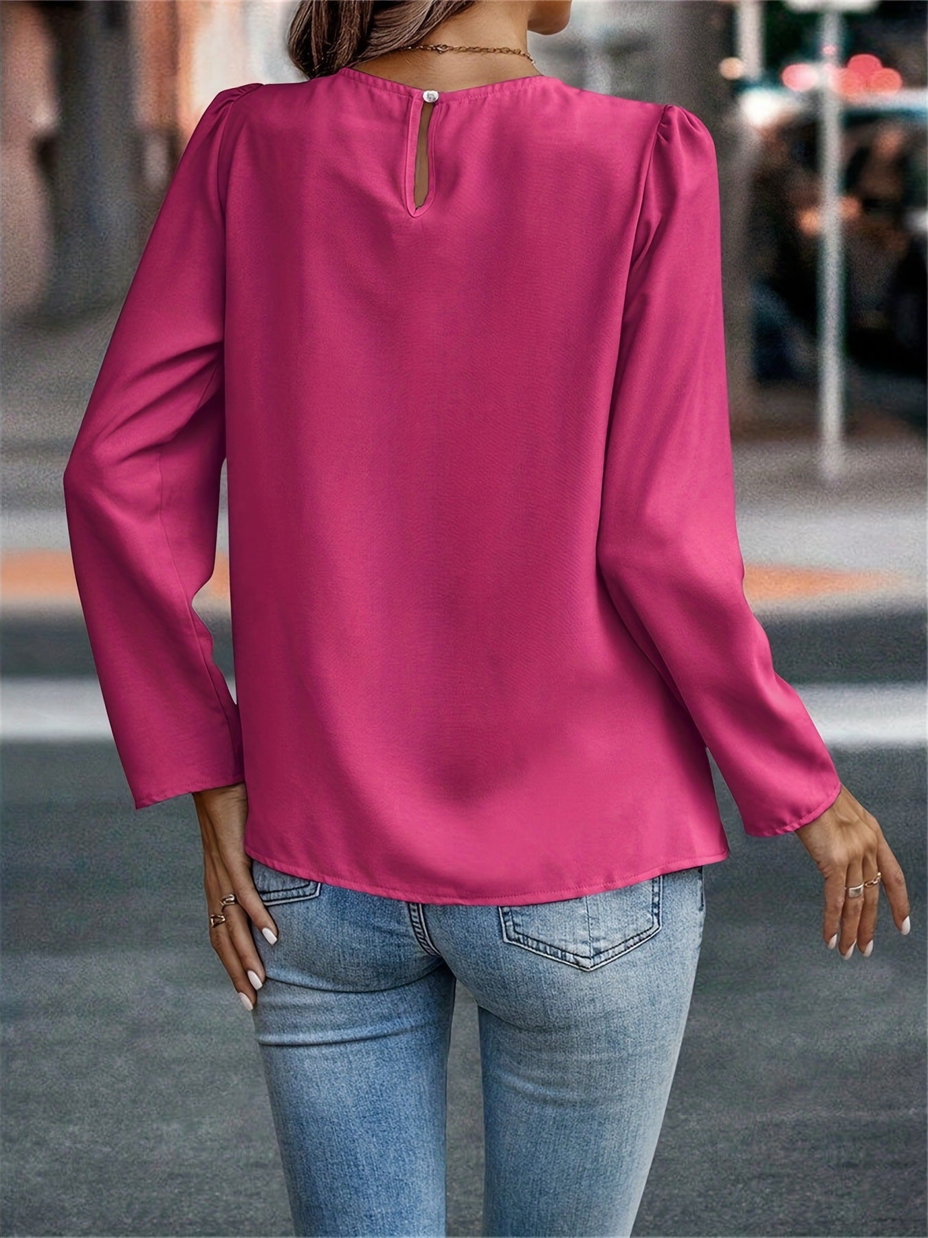 The Lyra Pleat — Women's Pleated Modest Pullover Blouse