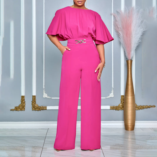 (Plus Size) Wide-Leg Jumpsuit